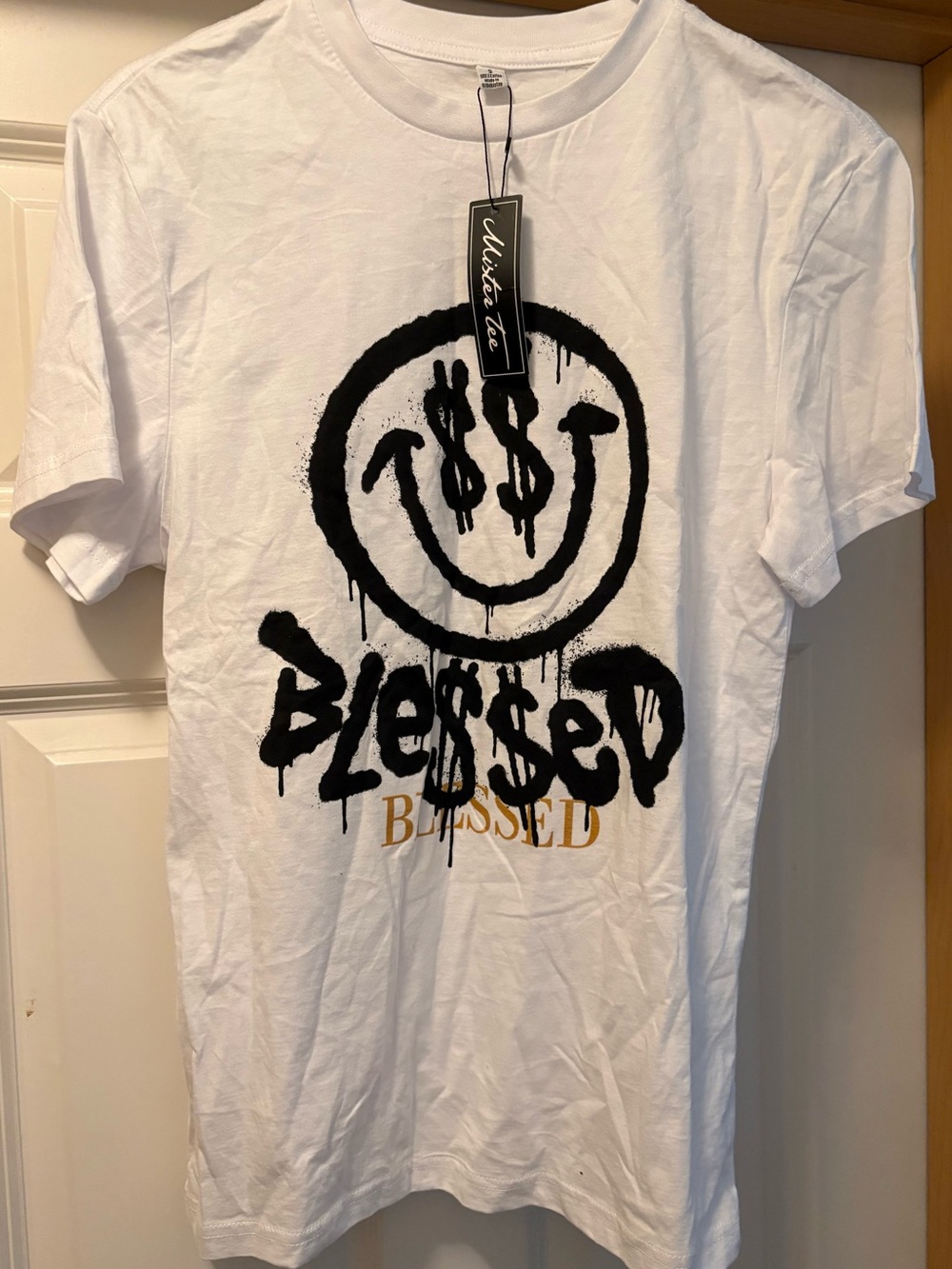 Mister Tee Blessed Smiley Dollar-T-Shirt Men’s Sz S NWT